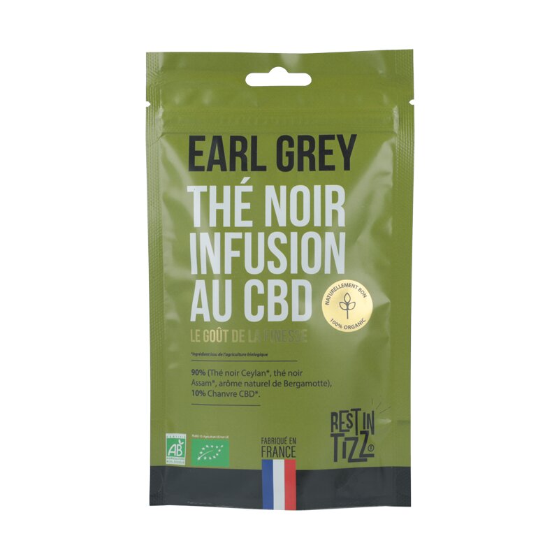 Thé Noir Earl Grey CBD - Rest in Tizz